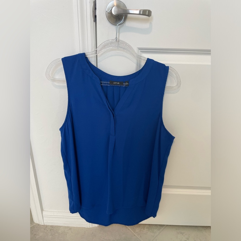 Apt. 9 Women’s Size Large Royal Blue Sleeveless Blouse